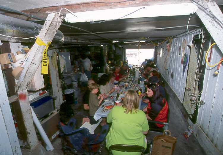 Decorating eggs in 2002